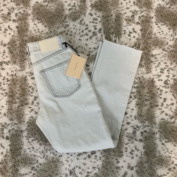 GRLFRND Denim - Karolina High Rise Straight Crop Jeans